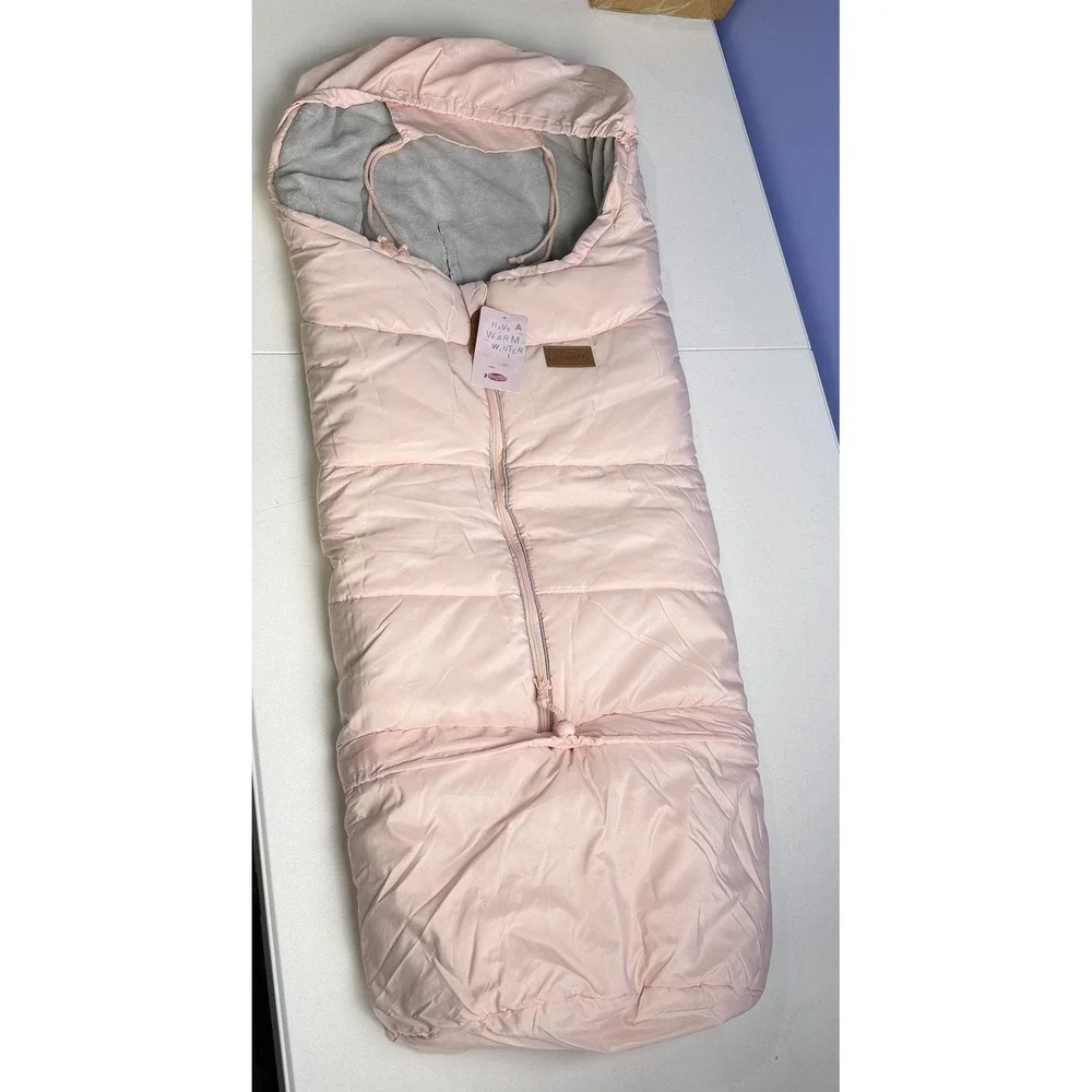 Baby Stroller Footmuff Pink Warm Sleeping Bag Bunting 0-5T Universal 35-47in - Picture 9 of 10